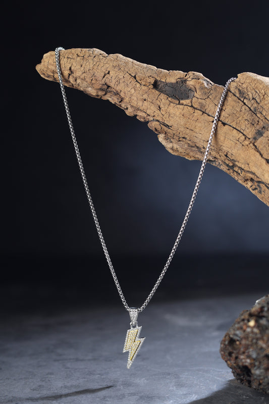 DripD Iced Out Thunder Necklace
